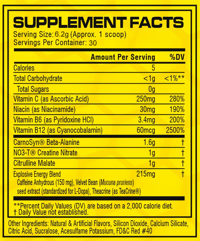 C4 Original Información Nutricional