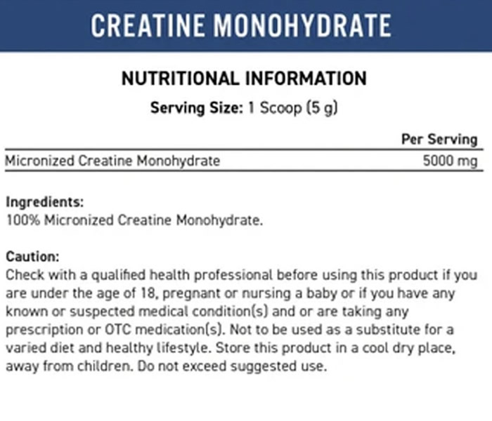 Creatina Applied Información Nutricional