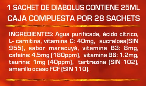 Diabolus UN Información Nutricional