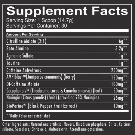 Total War Información Nutricional